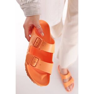 Orange gumové nízké pantofle Arizona EVA
