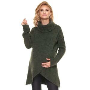 Zelený těhotenský pulovr 30078