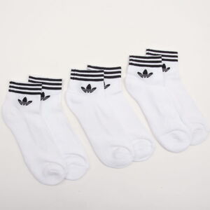 Ponožky adidas Originals Trefoil Ankle Socks HC 3Pack bílé / černé