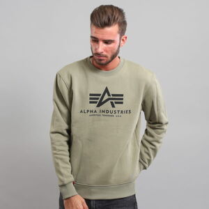 Mikina Alpha Industries Basic Sweater Green