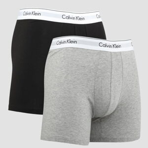 Calvin Klein 2Pack Boxer Briefs Modern Cotton C/O černé / melange šedé