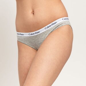 Kalhotky Calvin Klein Bikini - Slip 3 Pack C/O černé / bílé / melange šedé