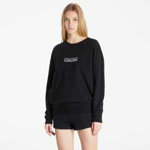Dámská mikina Calvin Klein Box Logo L/S Sweatshirt Black