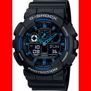Hodinky Casio G-Shock GA 100-1A2ER černé / modré