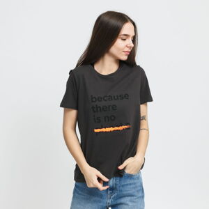 Dámské tričko Ecoalf W Becausalf Underlined T-shirt Dark Grey
