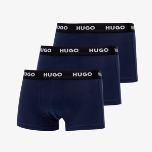 Hugo Boss 3-Pack Of Logo-Waistband Trunks Navy