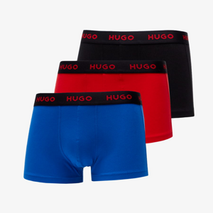 Hugo Boss 3-Pack Of Logo-Waistband Trunks Černé/Červené/Modré