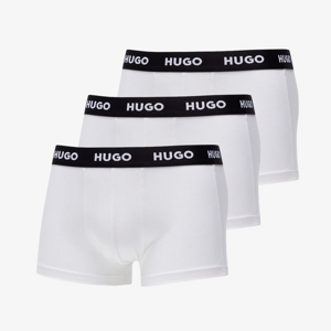 Hugo Boss 3-Pack Of Logo-Waistband Trunks Bílé