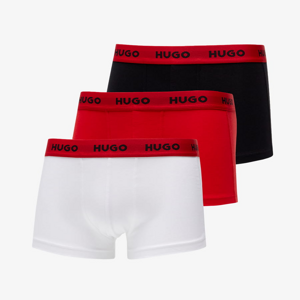 Hugo Boss 3-Pack Of Logo-Waistband Trunks Červené/Bílé/Černé