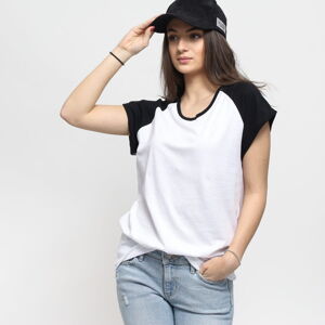 Dámské tričko Urban Classics Ladies Contrast Raglan Tee bílé / černé