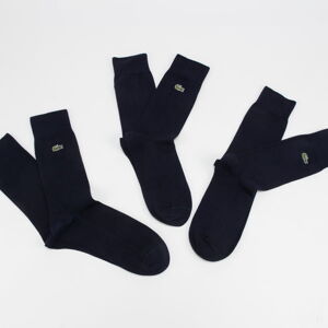 Ponožky LACOSTE Cotton Blend Sock 3-Pack navy