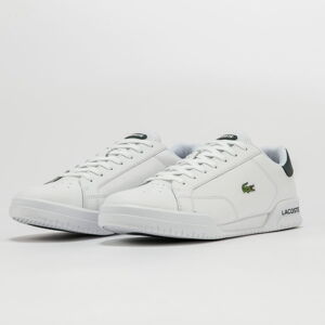 LACOSTE Twin Serve Leather white / dk green