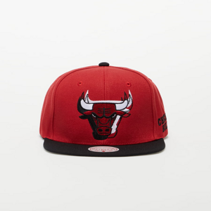 Snapback Mitchell & Ness Caps NBA Logo Blur Snapback Bulls Red / Black