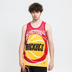 Dres Mitchell & Ness NBA Jumbotron Mesh Tank Rockets žlutý / červený / bílý