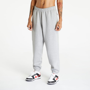 Kalhoty Nike Solo Swoosh Men's Fleece Pants Dk Grey Heather/ White
