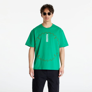 Tričko s krátkým rukávem PLEASURES Saw Heavyweight T-Shirt Green