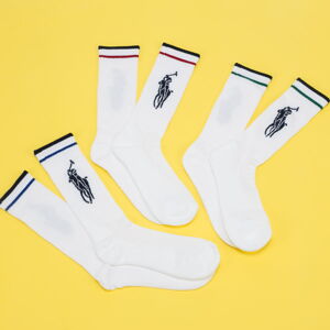 Ponožky Polo Ralph Lauren 3Pack BPP Socks bílé