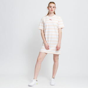 Šaty Puma Summer Stripes AOP Dress světle růžové / bílé