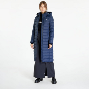 Dámská zimní bunda TOMMY JEANS Tjw Basic Hooded Coat Blue