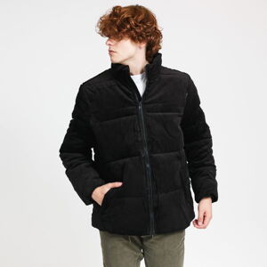 Pánská zimní bunda Urban Classics Boxy Corduroy Puffer Jacket Black