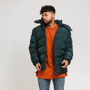 Pánská zimní bunda Urban Classics Hooded Puffer Jacket Green