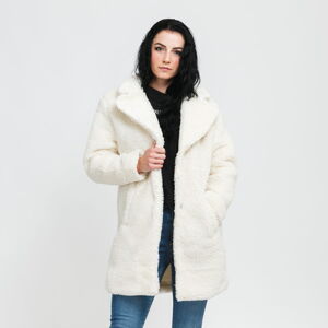 Dámská zimní bunda Urban Classics Ladies Oversized Sherpa Coat krémová