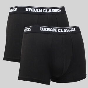 Urban Classics Modal Boxer Shorts Double-Pack černé