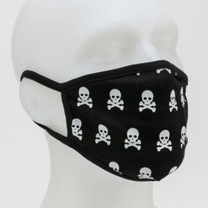 Urban Classics Skull Face Mask 2-Pack černá