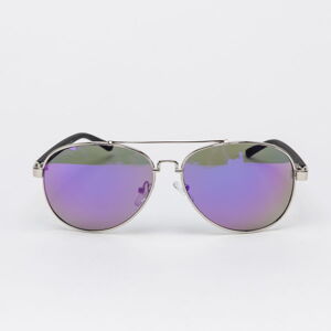 Sluneční brýle Urban Classics Sunglasses Mumbo Mirror UC stříbrné / fialové